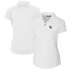 Women's Cleveland Guardians Cutter & Buck White DryTec Forge Stretch Polo
