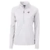 Women's Toronto Blue Jays Cutter & Buck White Adapt Eco Knit Stretch Half-Zip Pullover Top