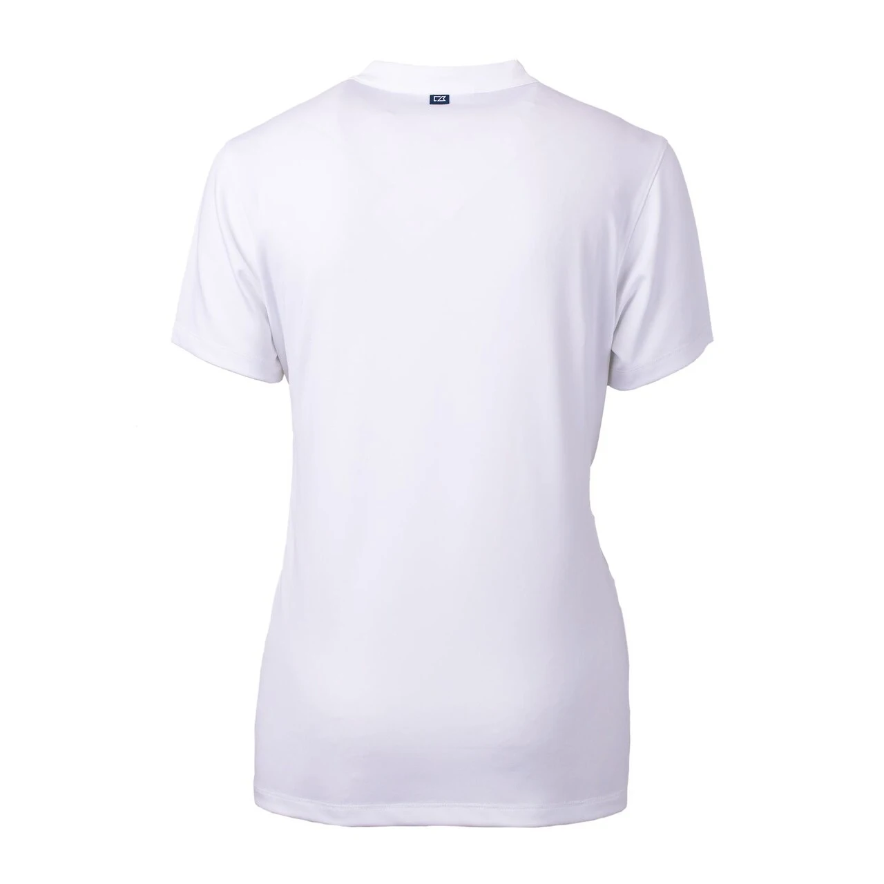 Women's Toronto Blue Jays Cutter & Buck White DryTec Forge Stretch V-Neck Blade Top 5 Women's Toronto Blue Jays Cutter & Buck White DryTec Forge Stretch V-Neck Blade Top - Image 3