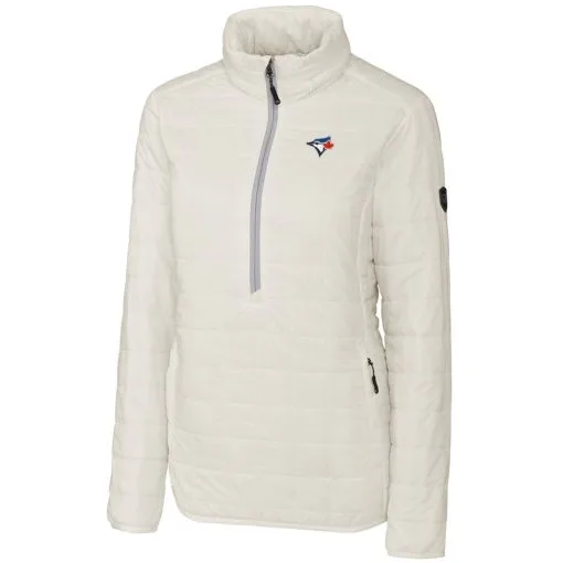 Women's Toronto Blue Jays Cutter & Buck White Rainier Half-Zip Popover Jacket -St. Louis Cardinals Sales 2023 womens cutter and buck white toronto blue jays rainier half zip popover jacket pi3447000 ff 3447751 32c14f2168857de3e262 full