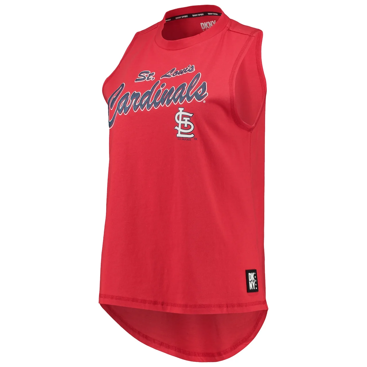 Women's St. Louis Cardinals DKNY Sport Red Marcie Tank Top 4 Women's St. Louis Cardinals DKNY Sport Red Marcie Tank Top - Image 2