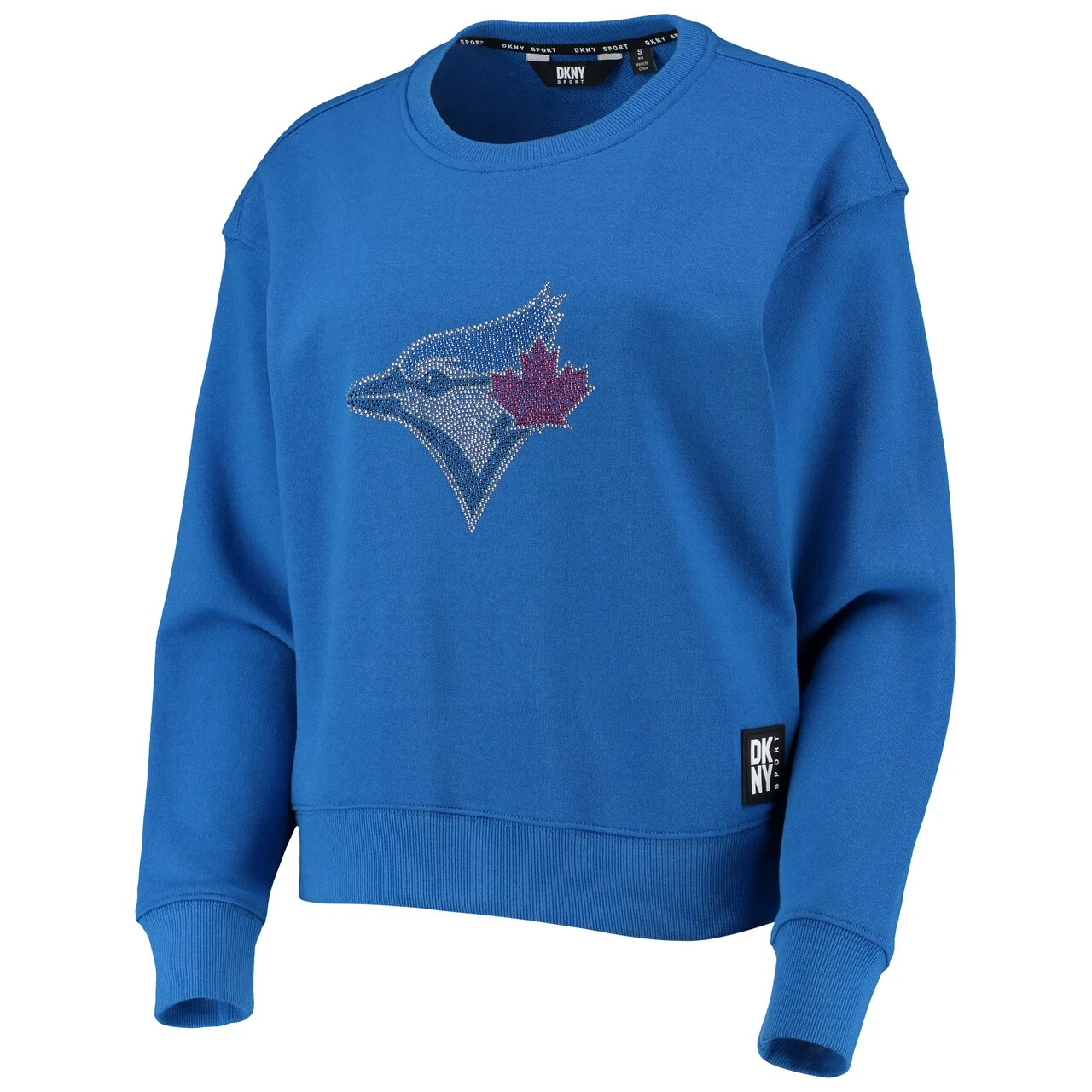 Women's Toronto Blue Jays DKNY Sport Royal Carrie Pullover Sweatshirt 4 Women's Toronto Blue Jays DKNY Sport Royal Carrie Pullover Sweatshirt - Image 2