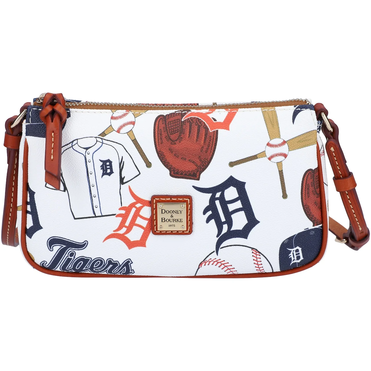 Women's Detroit Tigers Dooney & Bourke Gameday Lexi Crossbody With Small Coin Case 4 Women's Detroit Tigers Dooney & Bourke Gameday Lexi Crossbody With Small Coin Case - Image 2