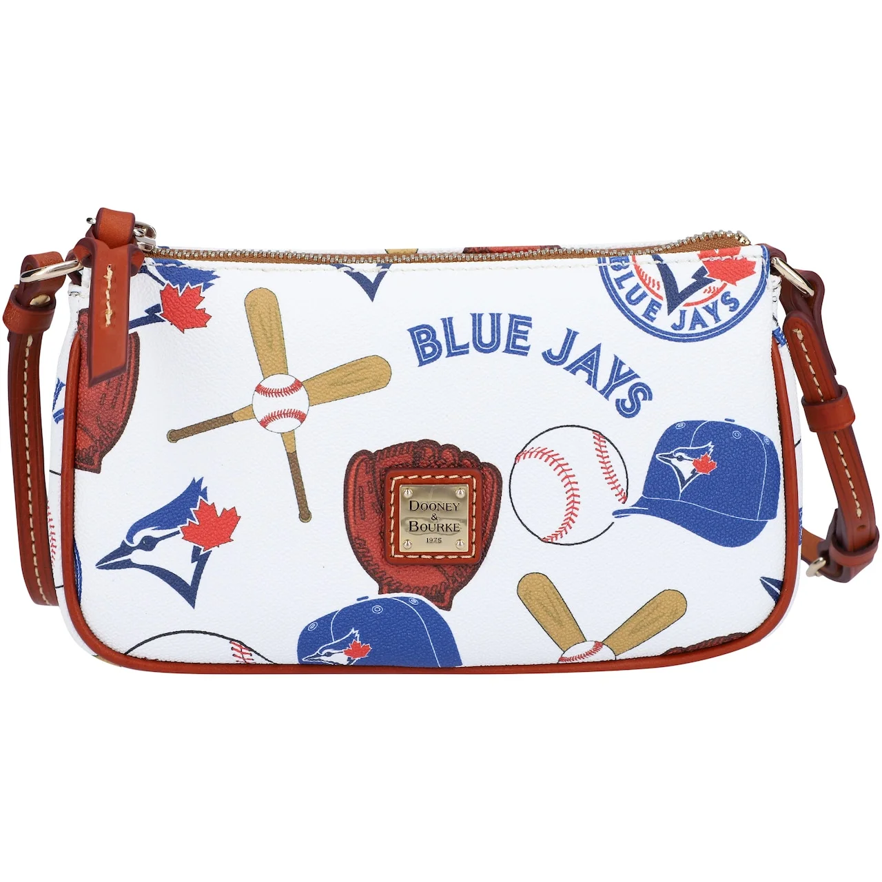 Women's Toronto Blue Jays Dooney & Bourke Gameday Lexi Crossbody With Small Coin Case 4 Women's Toronto Blue Jays Dooney & Bourke Gameday Lexi Crossbody With Small Coin Case - Image 2