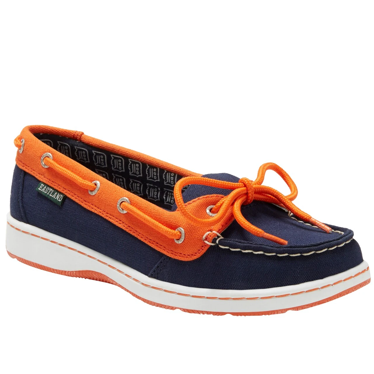 Women's Detroit Tigers Eastland Navy Sunset Boat Shoes 3 Women's Detroit Tigers Eastland Navy Sunset Boat Shoes