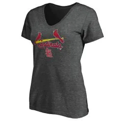 Women's St. Louis Cardinals Fanatics Branded Heathered Charcoal Team Logo Lockup V-Neck T-Shirt -St. Louis Cardinals Sales 2023 womens fanatics branded heathered charcoal st louis cardinals team logo lockup v neck t shirt pi3858000 altimages ff 3858151 1b70518c70f25dd05e20alt2 full