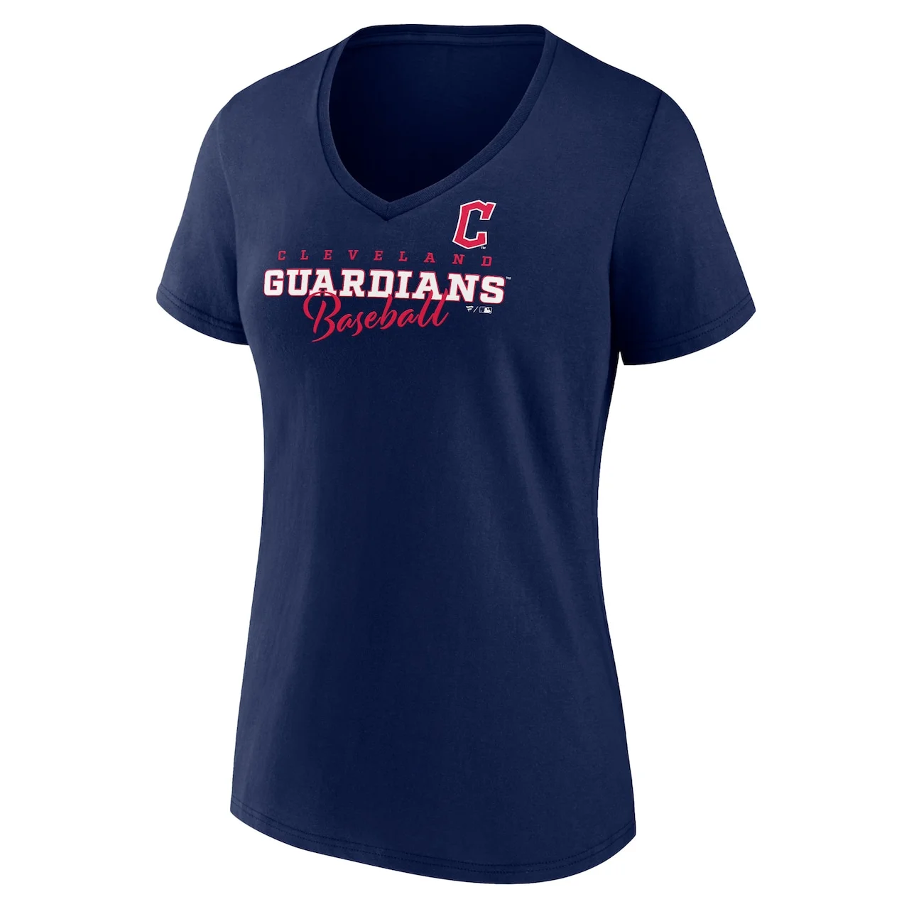 Women's Cleveland Guardians Fanatics Branded Navy Back In Business V-Neck T-Shirt 4 Women's Cleveland Guardians Fanatics Branded Navy Back In Business V-Neck T-Shirt - Image 2