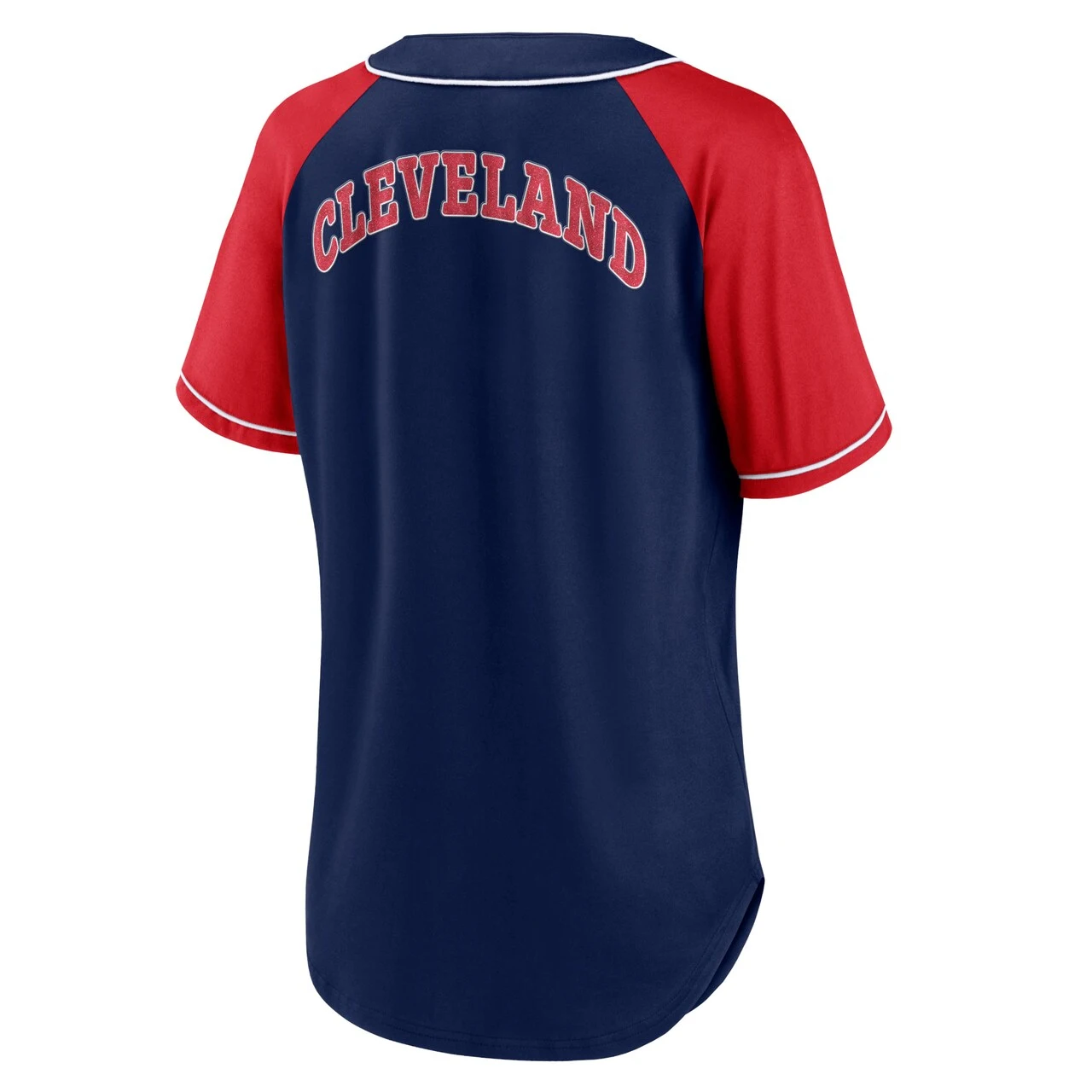 Women's Cleveland Guardians Fanatics Branded Navy Ultimate Style Raglan V-Neck T-Shirt 5 Women's Cleveland Guardians Fanatics Branded Navy Ultimate Style Raglan V-Neck T-Shirt - Image 3