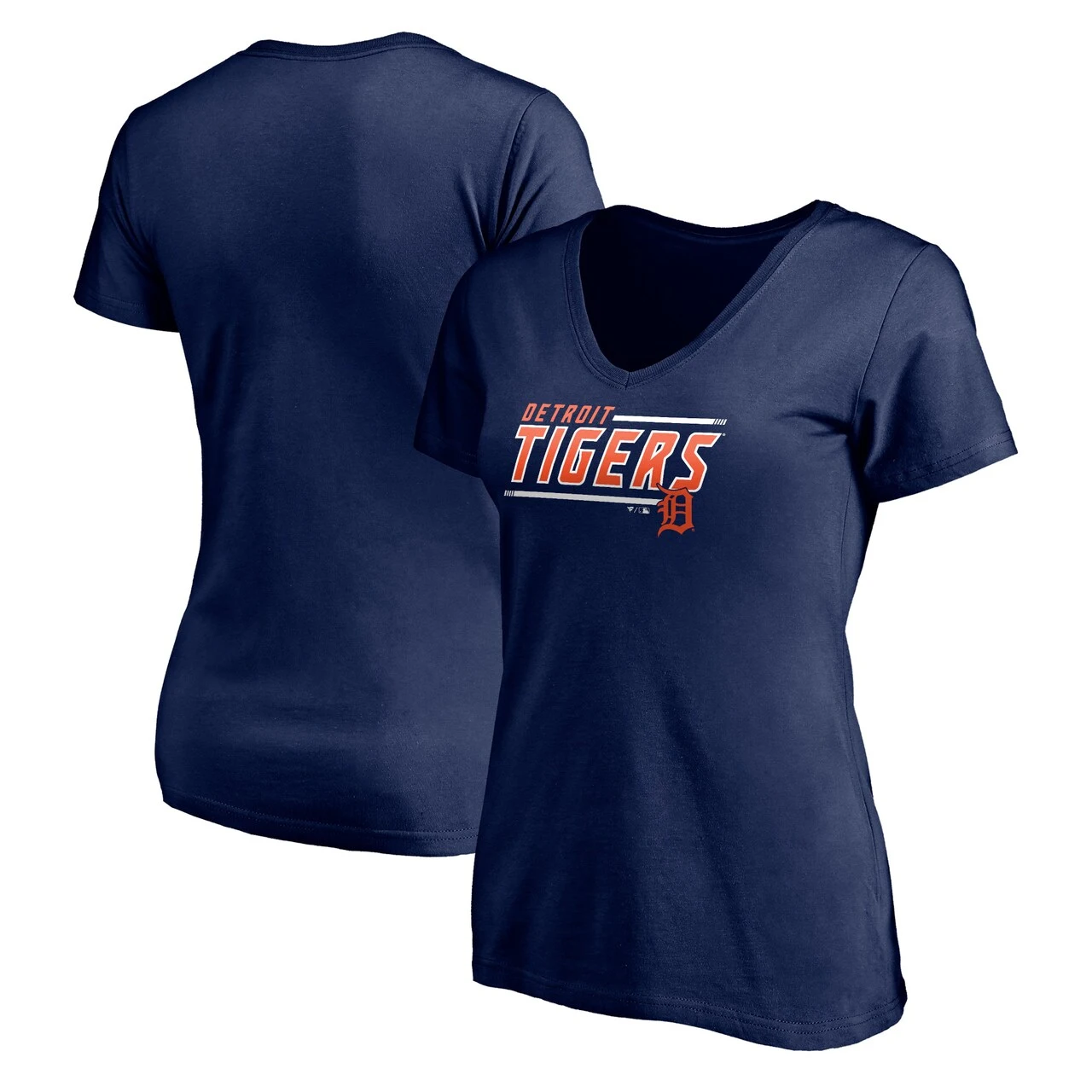 Women's Detroit Tigers Fanatics Branded Navy Mascot In Bounds V-Neck T-Shirt 3 Women's Detroit Tigers Fanatics Branded Navy Mascot In Bounds V-Neck T-Shirt