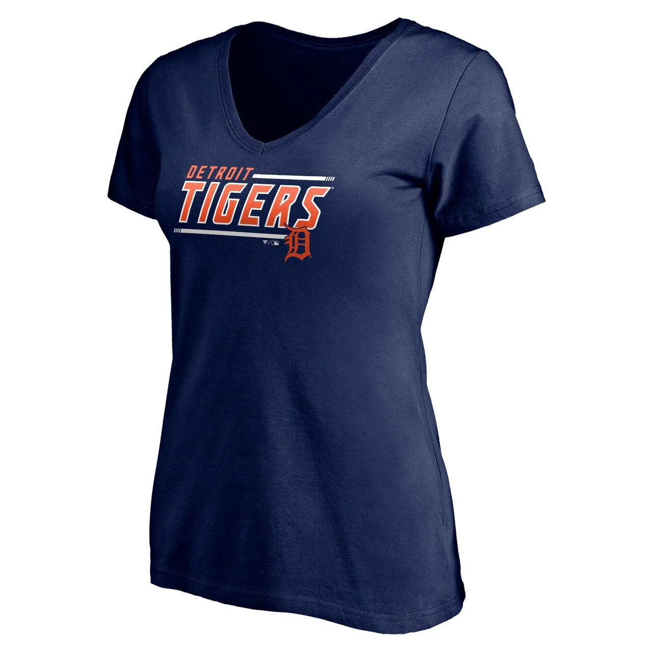 Women's Detroit Tigers Fanatics Branded Navy Mascot In Bounds V-Neck T-Shirt 4 Women's Detroit Tigers Fanatics Branded Navy Mascot In Bounds V-Neck T-Shirt - Image 2