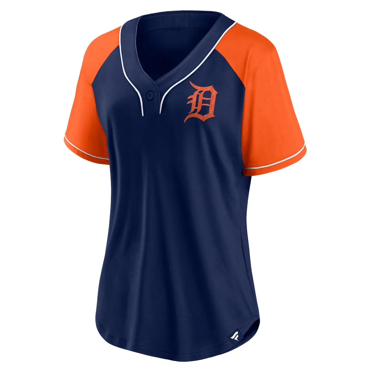 Women's Detroit Tigers Fanatics Branded Navy Ultimate Style Raglan V-Neck T-Shirt 4 Women's Detroit Tigers Fanatics Branded Navy Ultimate Style Raglan V-Neck T-Shirt - Image 2