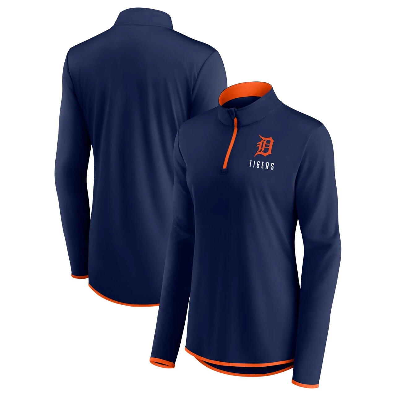 Women's Detroit Tigers Fanatics Branded Navy Worth The Drive Quarter-Zip Jacket 3 Women's Detroit Tigers Fanatics Branded Navy Worth The Drive Quarter-Zip Jacket