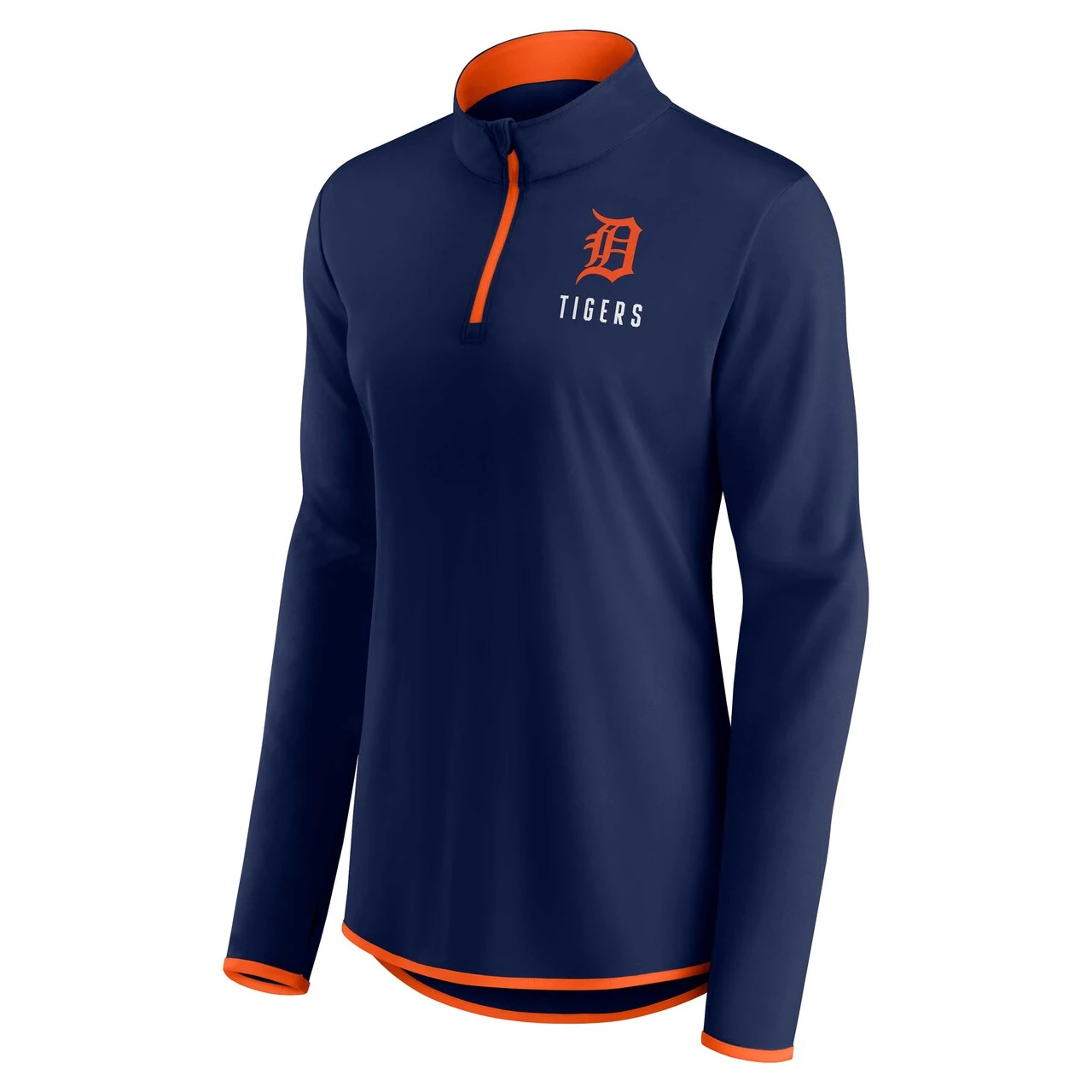 Women's Detroit Tigers Fanatics Branded Navy Worth The Drive Quarter-Zip Jacket 4 Women's Detroit Tigers Fanatics Branded Navy Worth The Drive Quarter-Zip Jacket - Image 2