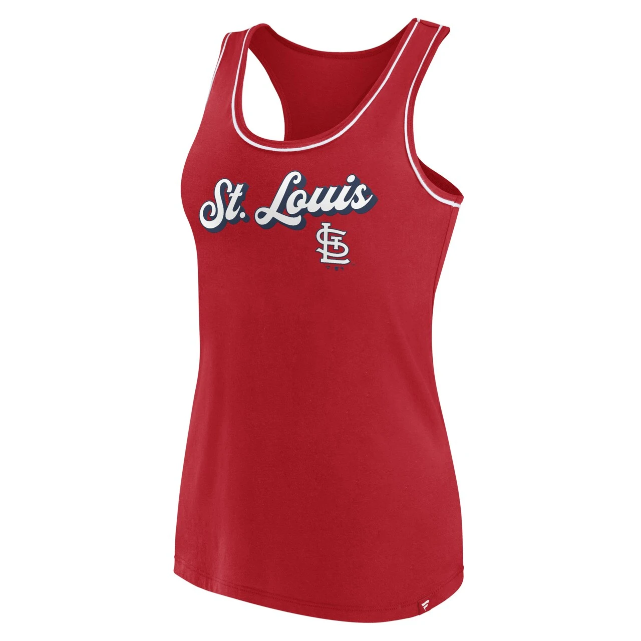 Men's St. Louis Cardinals Fanatics Branded Red Wordmark Logo Racerback Tank Top 4 Men's St. Louis Cardinals Fanatics Branded Red Wordmark Logo Racerback Tank Top - Image 2
