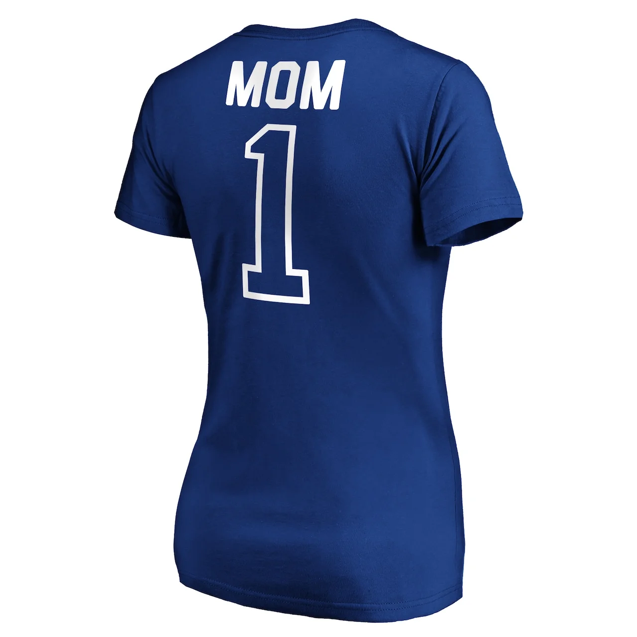 Women's Toronto Blue Jays Fanatics Branded Royal #1 Mom Logo V-Neck T-Shirt 5 Women's Toronto Blue Jays Fanatics Branded Royal #1 Mom Logo V-Neck T-Shirt - Image 3