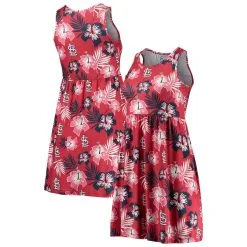 Women's St. Louis Cardinals FOCO Red Floral Sundress