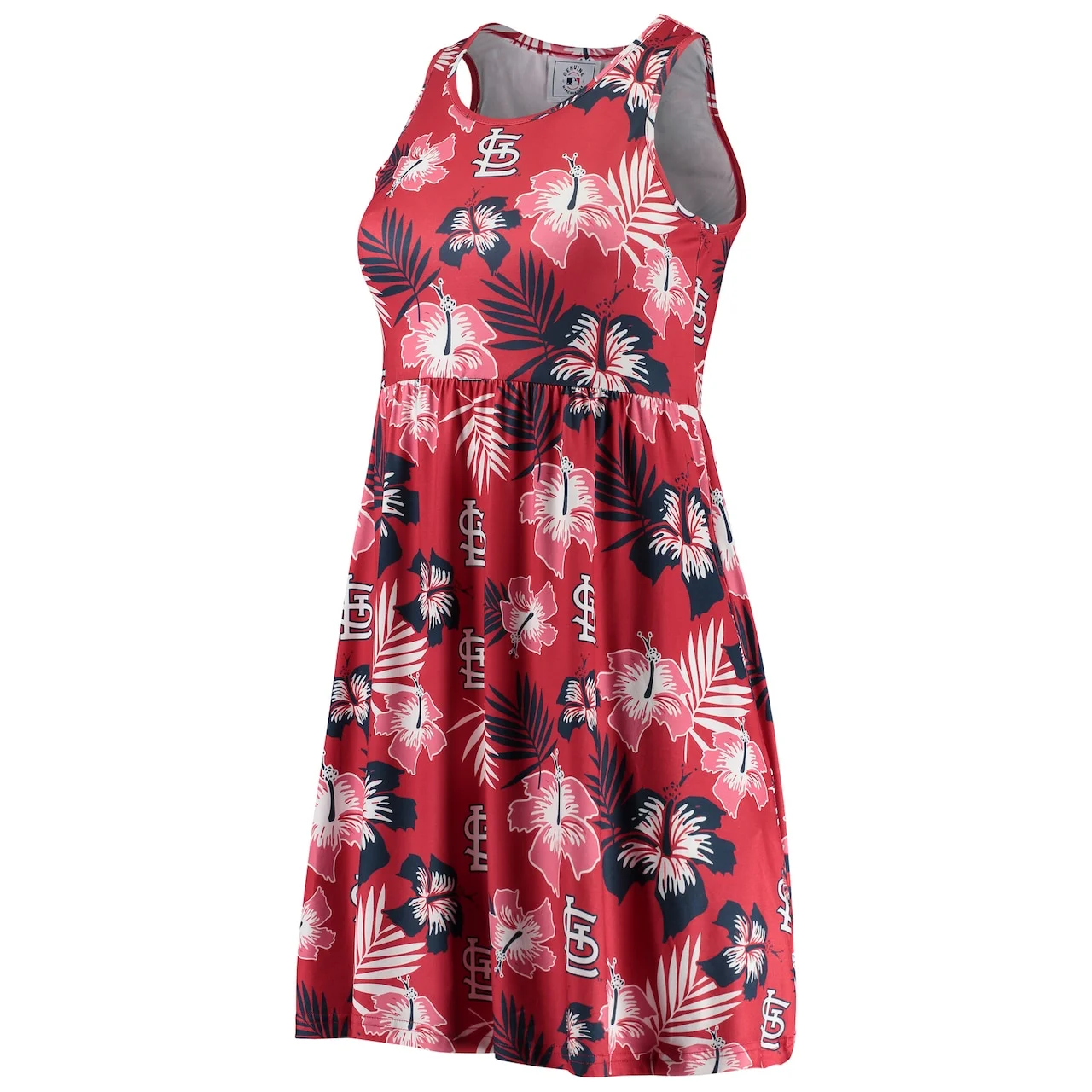 Women's St. Louis Cardinals FOCO Red Floral Sundress 4 Women's St. Louis Cardinals FOCO Red Floral Sundress - Image 2