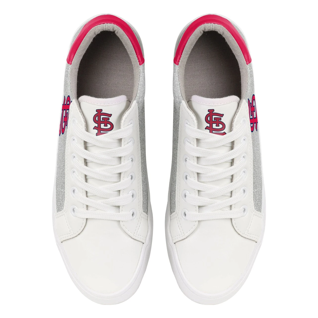 Women's St. Louis Cardinals FOCO Glitter Sneakers 4 Women's St. Louis Cardinals FOCO Glitter Sneakers - Image 2