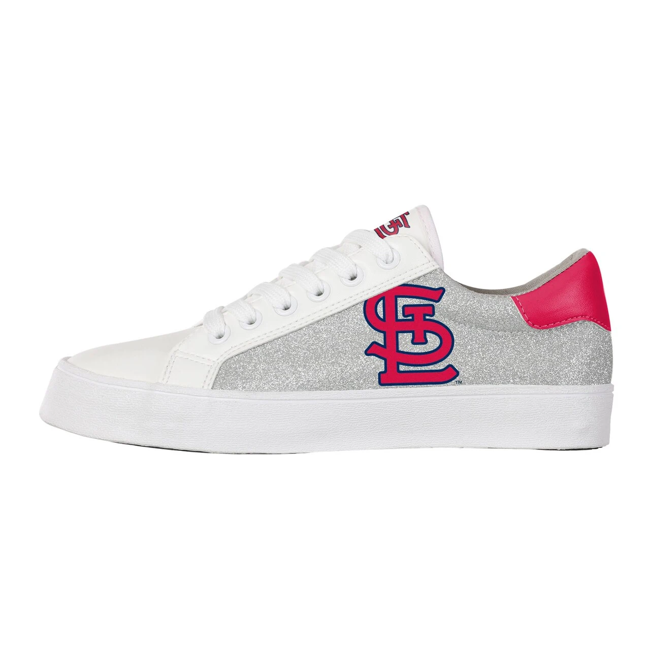 Women's St. Louis Cardinals FOCO Glitter Sneakers 5 Women's St. Louis Cardinals FOCO Glitter Sneakers - Image 3