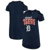 Women's Detroit Tigers G-III 4Her By Carl Banks Navy Clear The Bases Cold Shoulder T-Shirt