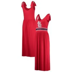 Women's St. Louis Cardinals G-III 4Her By Carl Banks Red Game Over Maxi Dress