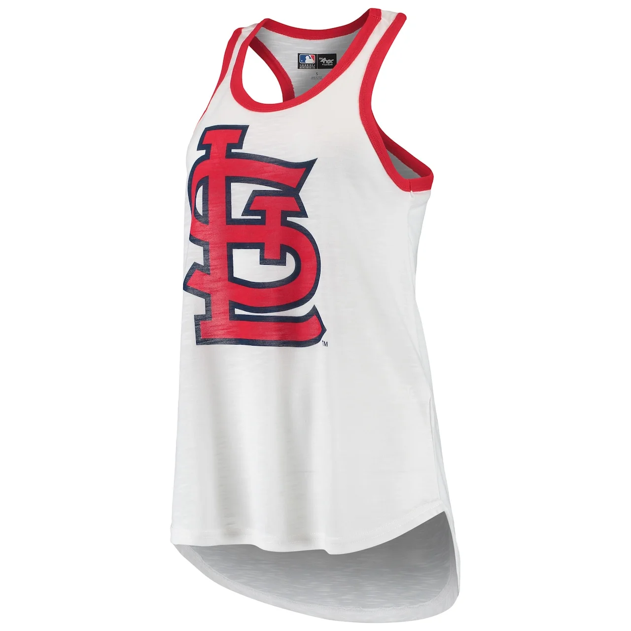 Women's St. Louis Cardinals G-III 4Her By Carl Banks White Tater Racerback Tank Top 4 Women's St. Louis Cardinals G-III 4Her By Carl Banks White Tater Racerback Tank Top - Image 2
