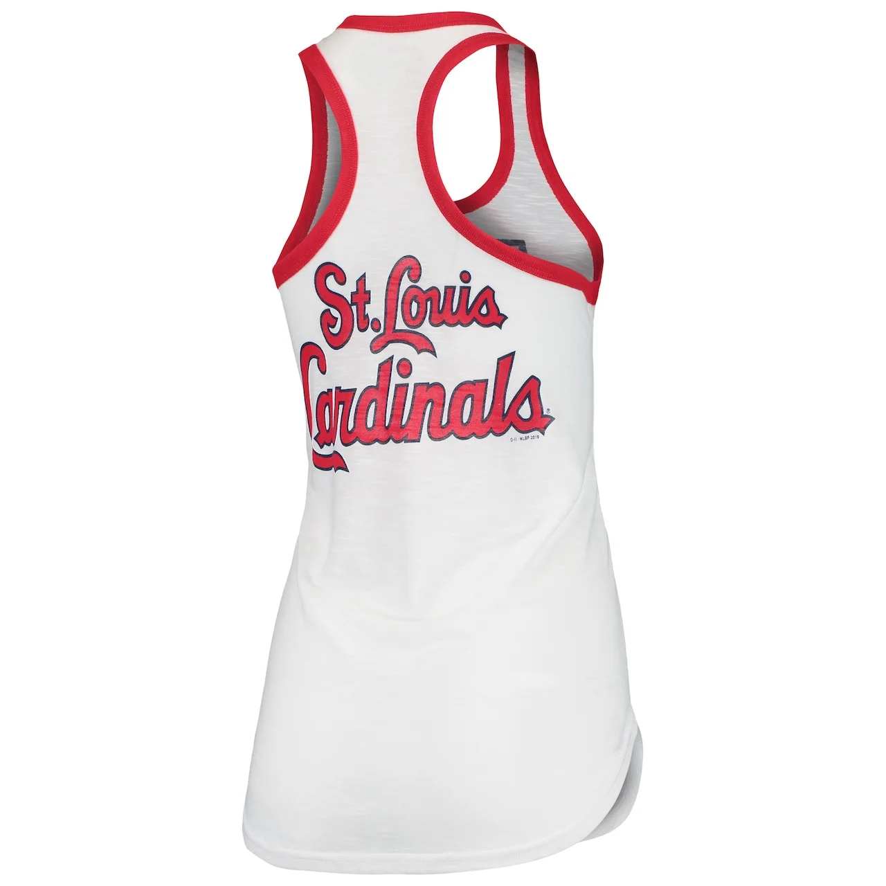 Women's St. Louis Cardinals G-III 4Her By Carl Banks White Tater Racerback Tank Top 5 Women's St. Louis Cardinals G-III 4Her By Carl Banks White Tater Racerback Tank Top - Image 3