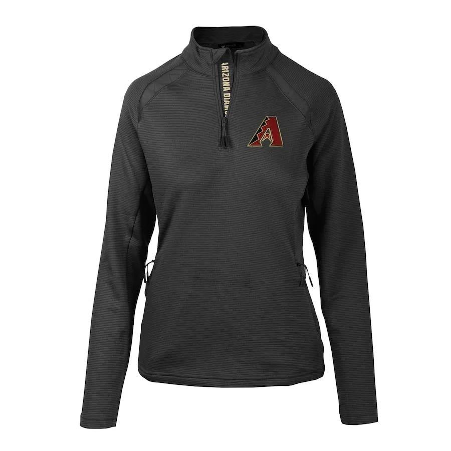 Women's Arizona Diamondbacks Levelwear Black Hadley Quarter-Zip Pullover Top 3 Women's Arizona Diamondbacks Levelwear Black Hadley Quarter-Zip Pullover Top