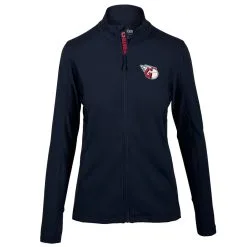 Women's Cleveland Guardians Levelwear Navy Alyssa Full-Zip Jacket