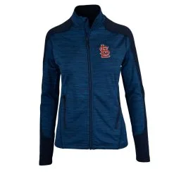 Women's St. Louis Cardinals Levelwear Navy Aura Full-Zip Jacket