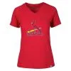 Women's St. Louis Cardinals Levelwear Red Ariya V-Neck T-Shirt