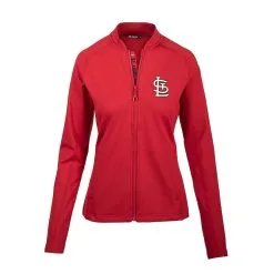 Women's St. Louis Cardinals Levelwear Red Ezra Full-Zip Jacket