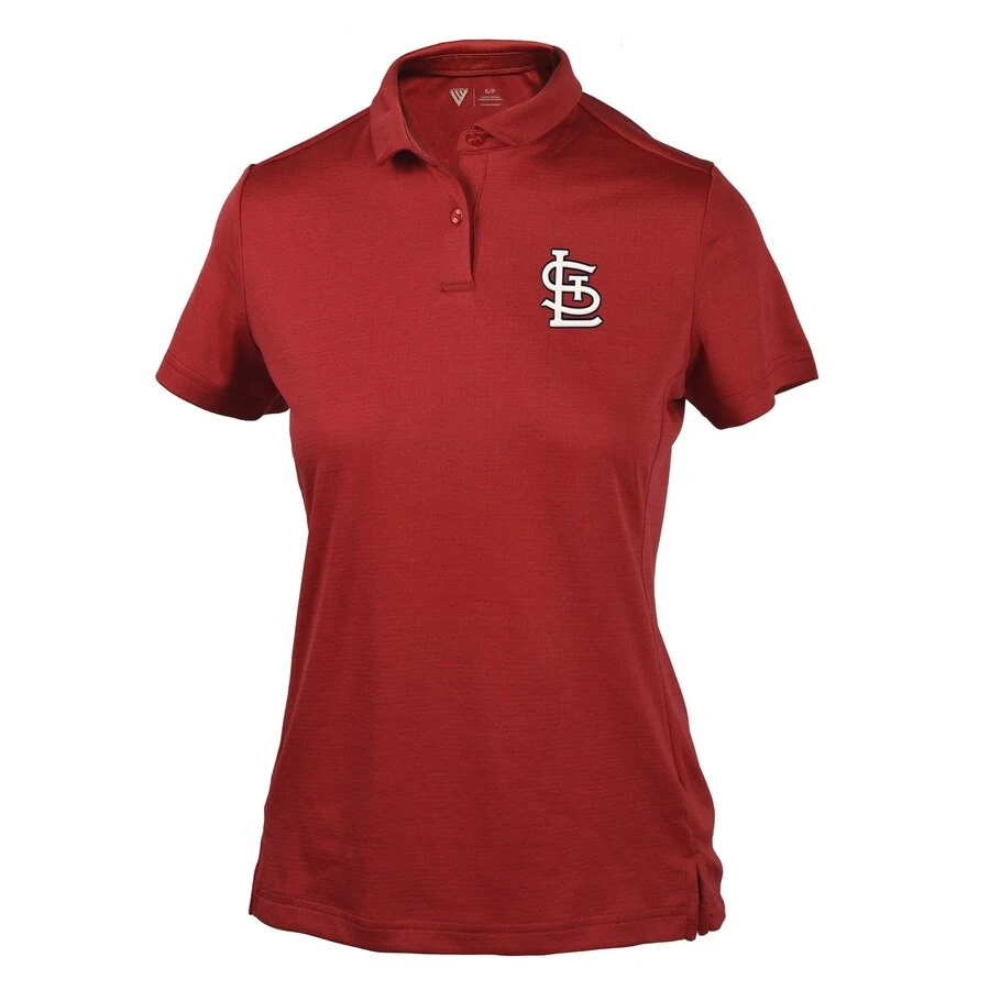 Women's St. Louis Cardinals Levelwear Red Ivy Polo 3 Women's St. Louis Cardinals Levelwear Red Ivy Polo