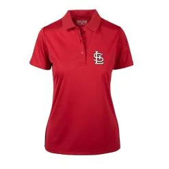 Women's St. Louis Cardinals Levelwear Red Lotus Polo