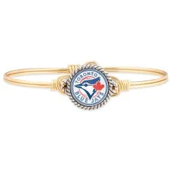 Luca & Danni Women's Toronto Blue Jays Luca + Danni Gold Bangle Bracelet