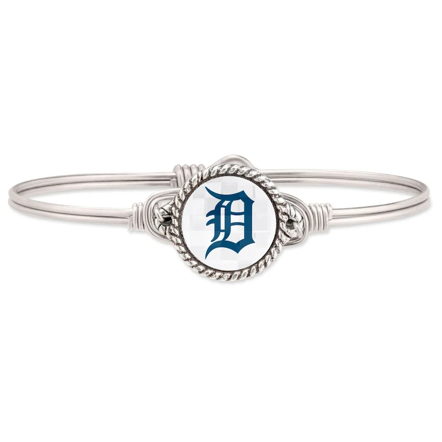 Luca & Danni Women's Detroit Tigers Luca + Danni Silver Petite Bangle Bracelet 3 Luca & Danni Women's Detroit Tigers Luca + Danni Silver Petite Bangle Bracelet