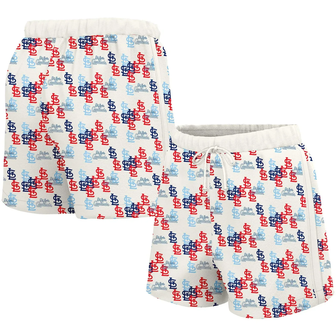 Women's St. Louis Cardinals Lusso White Marge Shorts 3 Women's St. Louis Cardinals Lusso White Marge Shorts