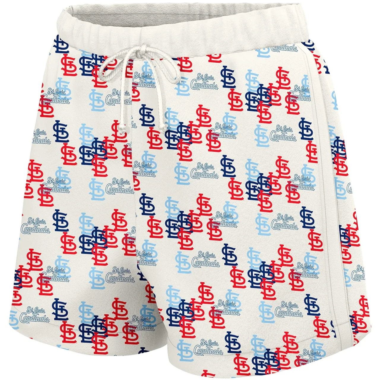 Women's St. Louis Cardinals Lusso White Marge Shorts 4 Women's St. Louis Cardinals Lusso White Marge Shorts - Image 2