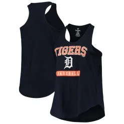 Profile Women's Detroit Tigers Navy Plus Size Racerback Tank Top