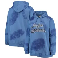 Profile Women's St. Louis Cardinals Navy Plus Size Cloud Pullover Hoodie