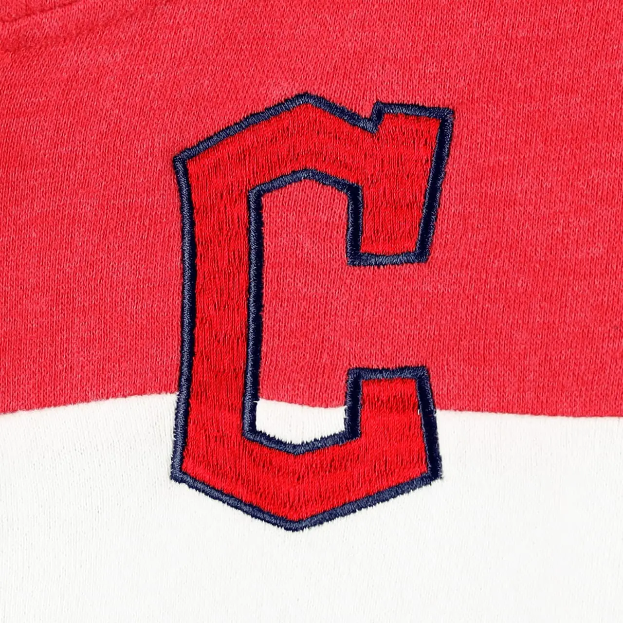 Women's Cleveland Guardians New Era Heather Navy Colorblock Full-Zip Hoodie Jacket 5 Women's Cleveland Guardians New Era Heather Navy Colorblock Full-Zip Hoodie Jacket - Image 4