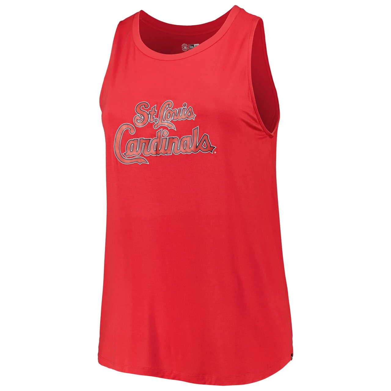 Women's St. Louis Cardinals New Era Red Plus Size Tank Top 4 Women's St. Louis Cardinals New Era Red Plus Size Tank Top - Image 2