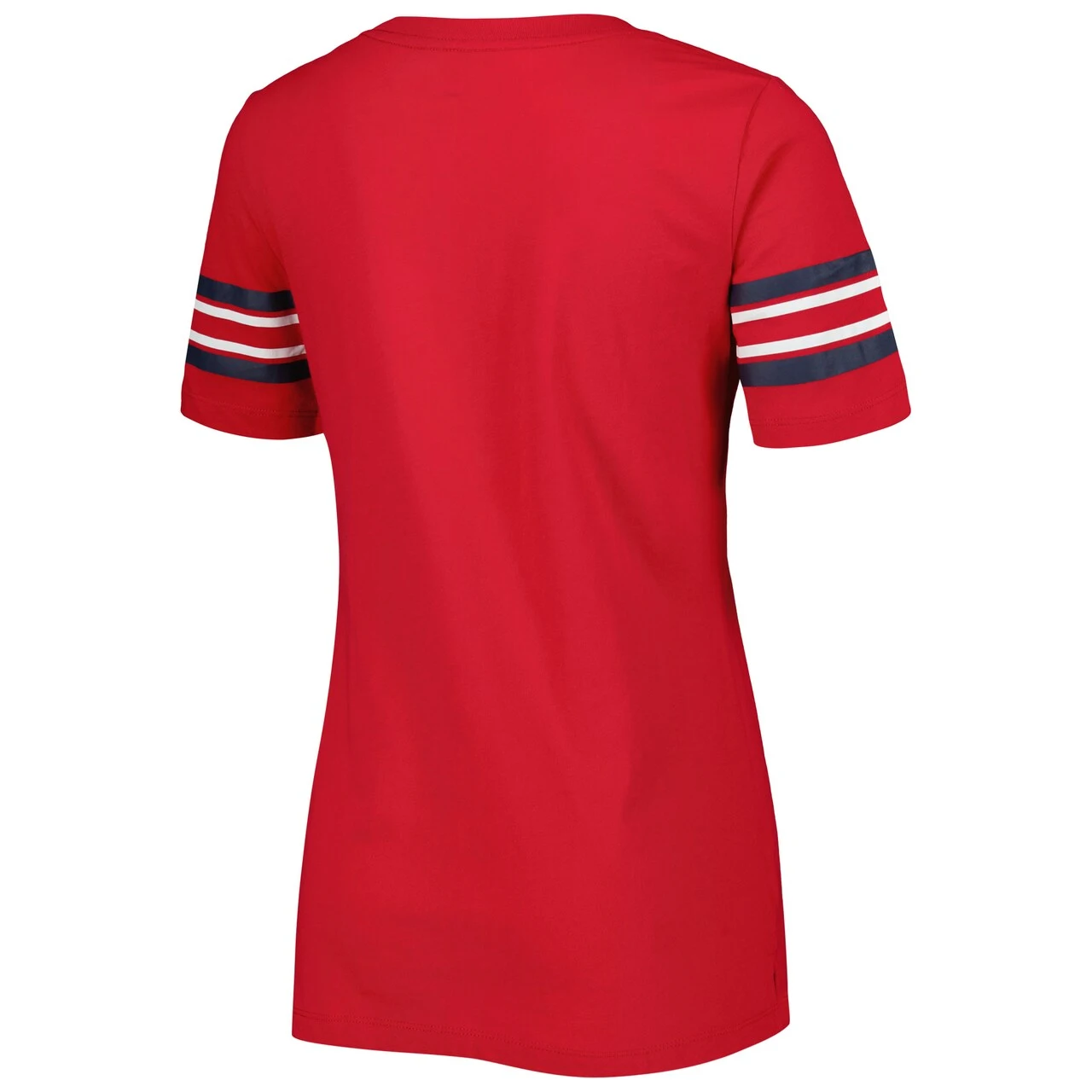 Women's St. Louis Cardinals New Era Red Team Stripe T-Shirt 5 Women's St. Louis Cardinals New Era Red Team Stripe T-Shirt - Image 3