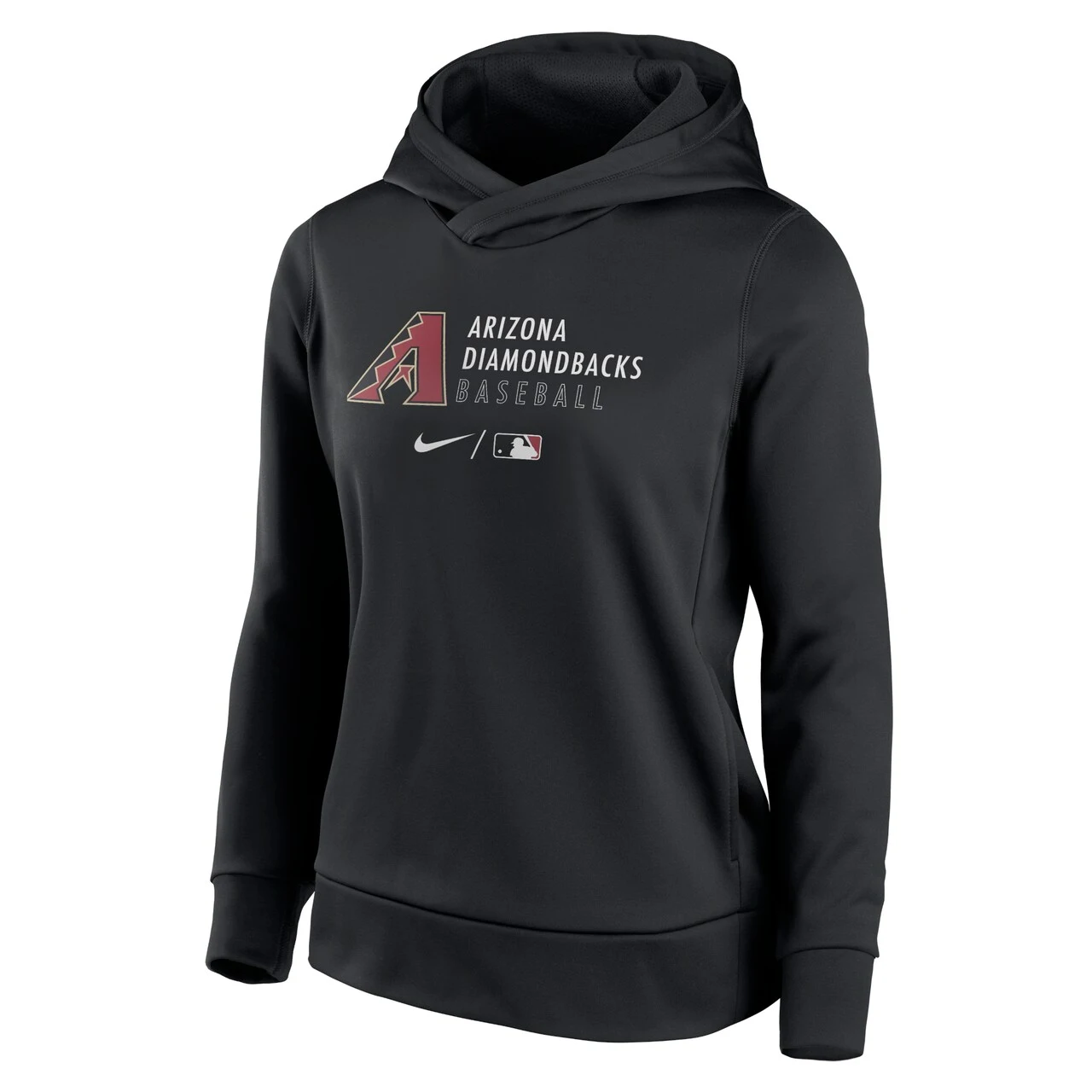Women's Arizona Diamondbacks Nike Black Authentic Collection Fleece Performance Pullover Hoodie 4 Women's Arizona Diamondbacks Nike Black Authentic Collection Fleece Performance Pullover Hoodie - Image 2