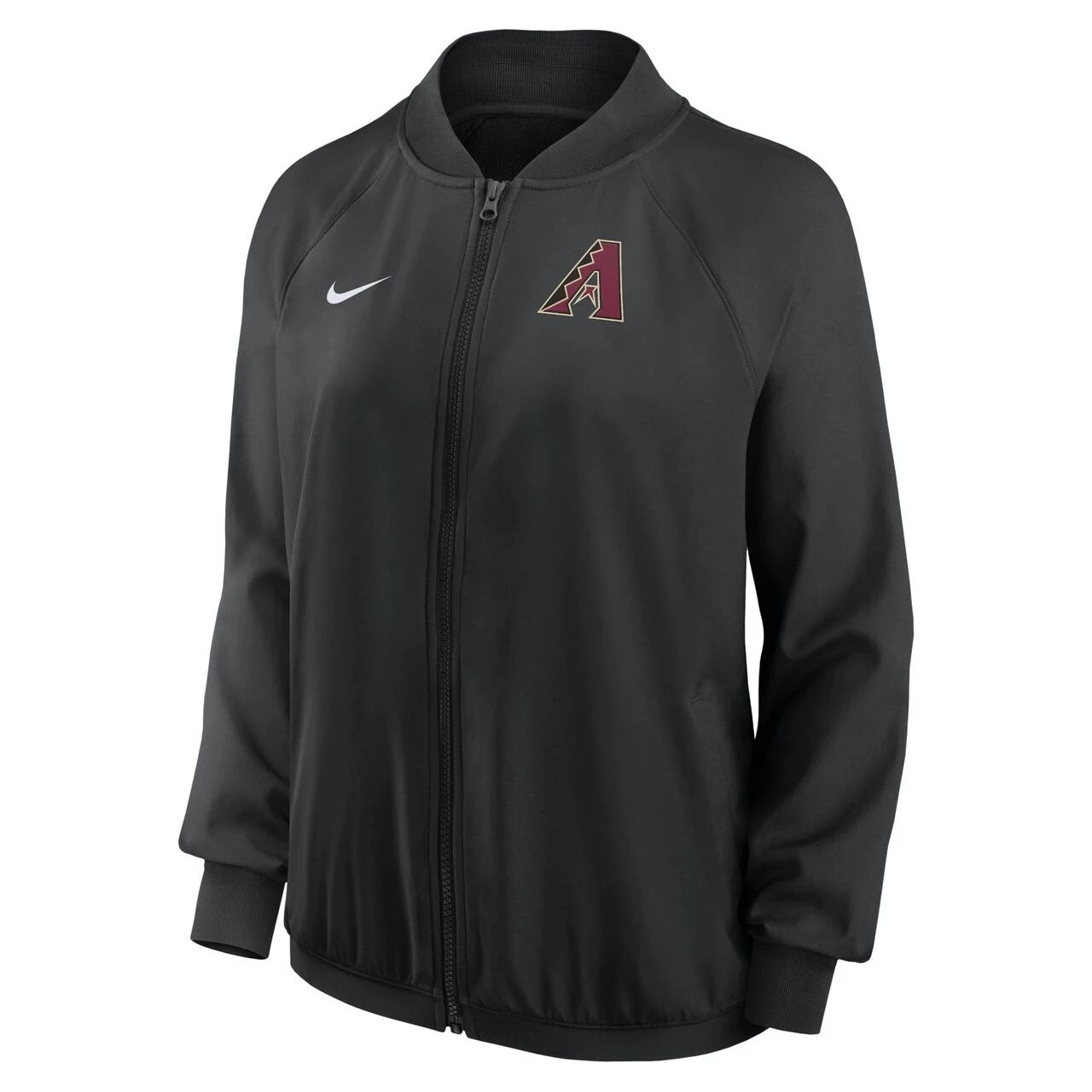 Women's Arizona Diamondbacks Nike Black Authentic Collection Team Raglan Performance Full-Zip Jacket 4 Women's Arizona Diamondbacks Nike Black Authentic Collection Team Raglan Performance Full-Zip Jacket - Image 2