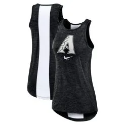 Women's Arizona Diamondbacks Nike Black Right Mix High Neck Tank Top