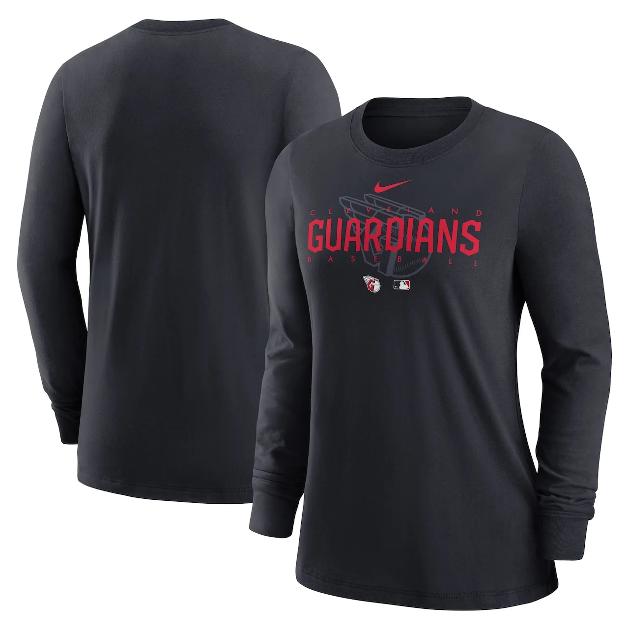 Women's Cleveland Guardians Nike Navy Authentic Collection Legend Performance Long Sleeve T-Shirt 3 Women's Cleveland Guardians Nike Navy Authentic Collection Legend Performance Long Sleeve T-Shirt
