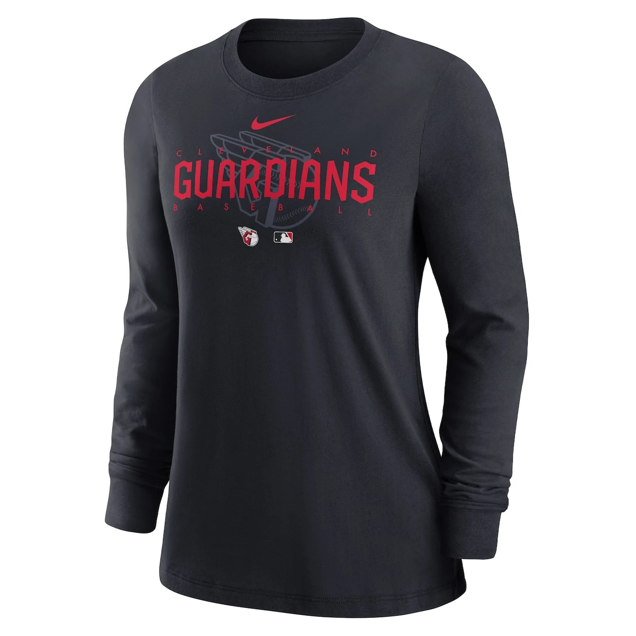 Women's Cleveland Guardians Nike Navy Authentic Collection Legend Performance Long Sleeve T-Shirt 4 Women's Cleveland Guardians Nike Navy Authentic Collection Legend Performance Long Sleeve T-Shirt - Image 2