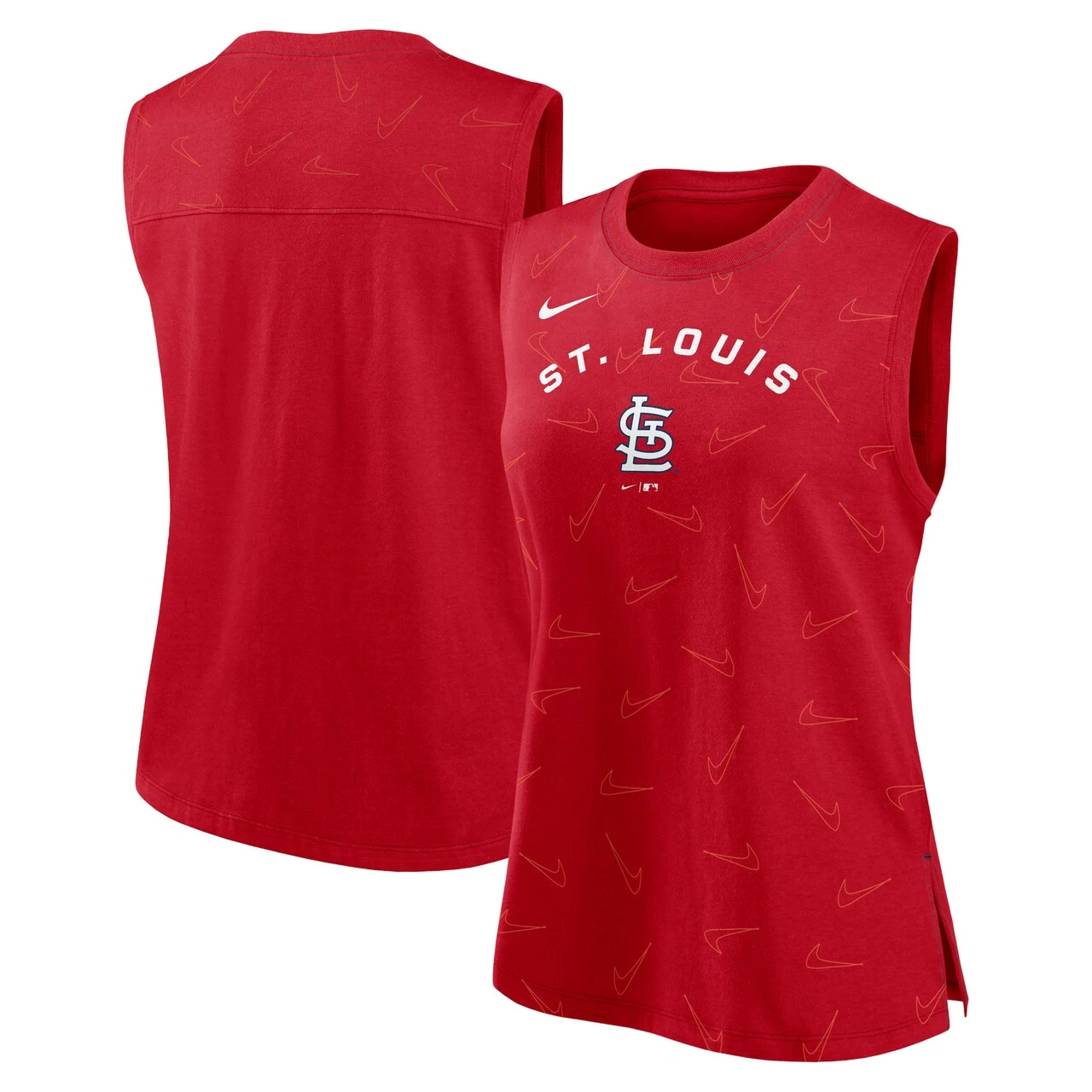 Women's St. Louis Cardinals Nike Red Muscle Play Tank Top 3 Women's St. Louis Cardinals Nike Red Muscle Play Tank Top