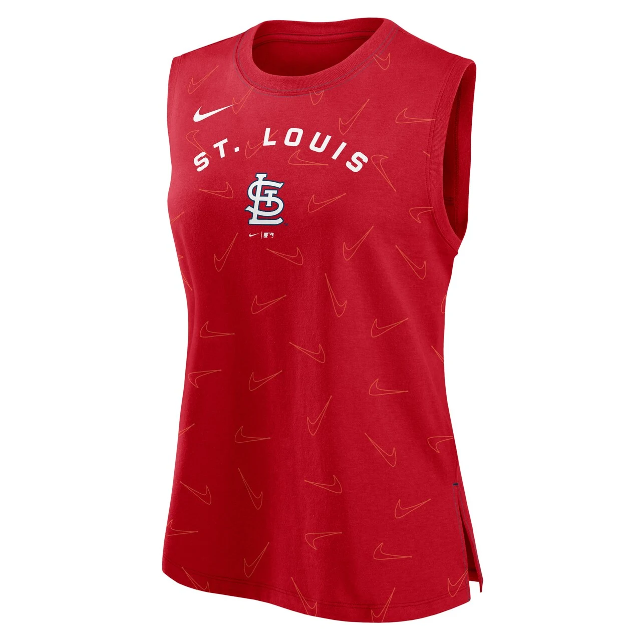 Women's St. Louis Cardinals Nike Red Muscle Play Tank Top 4 Women's St. Louis Cardinals Nike Red Muscle Play Tank Top - Image 2